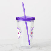 Aangepaste uw bedrijf Logo en tekst Acryl Tumbler Acryl Drinkbeker (Links)