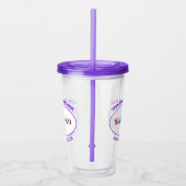 Aangepaste uw bedrijf Logo en tekst Acryl Tumbler Acryl Drinkbeker (Rechts)