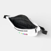 Aangepaste uw bedrijf Logo en tekst Fanny Pack Heuptasje (Open)