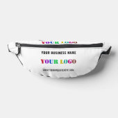 Aangepaste uw bedrijf Logo en tekst Fanny Pack Heuptasje (Liggend)