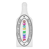 Aangepaste uw bedrijf Logo en tekst snijplank (Voorkant)