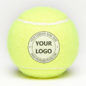 Aangepaste uw bedrijf Logo en tekst tennisballen (Achterkant)
