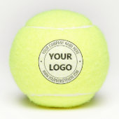 Aangepaste uw bedrijf Logo en tekst tennisballen (Voorkant)