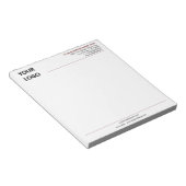 Aangepaste uw bedrijf Logo en tekst zakelijke Noti Notitieblok (Schuin)
