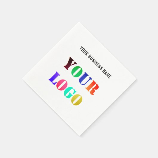 Aangepaste uw bedrijf Logo en tekst zakelijke serv Servet (Hoek)