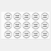 Aangepaste uw bedrijf Logo en tekstlabels Labels (Vel)