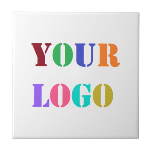 Aangepaste uw bedrijf Logo gepersonaliseerde keram Tegeltje (Voorkant)