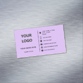 Aangepaste uw bedrijf Logo Info Visitekaartje Magn Magnetisch Visitekaartje (Voorbeeld)