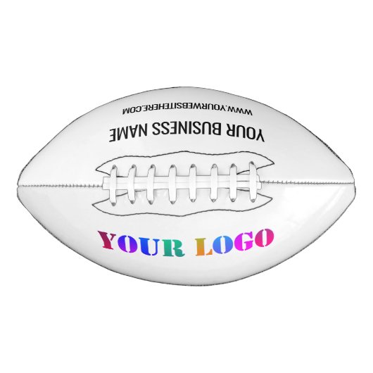 Aangepaste uw bedrijf Logo Naam Website Football (Voorkant)