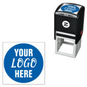 Aangepaste uw bedrijf Logo Round Zelfinktende Stempel (In situ)