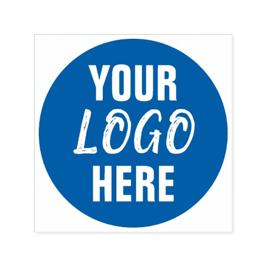 Aangepaste uw bedrijf Logo Round Zelfinktende Stempel (Design)