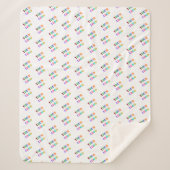 Aangepaste uw bedrijf Logo Sherpa Blanket Sjabloon Sherpa Deken (Voorkant)