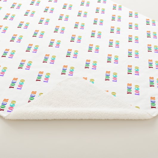 Aangepaste uw bedrijf Logo Sherpa Blanket Sjabloon Sherpa Deken (3/4)