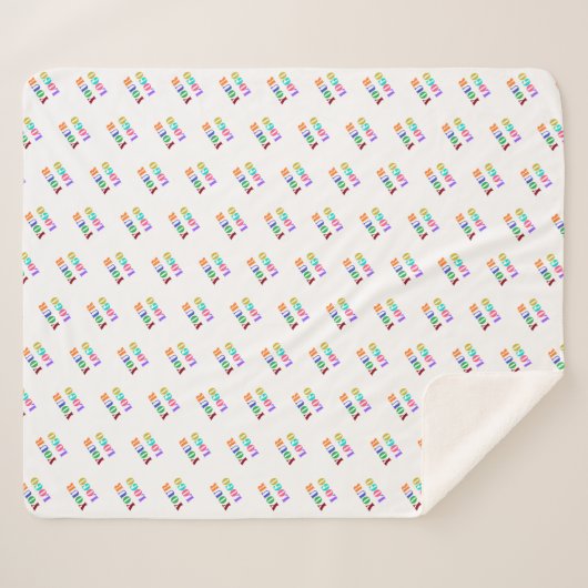 Aangepaste uw bedrijf Logo Sherpa Blanket Sjabloon Sherpa Deken (Voorkant (horizontaal))