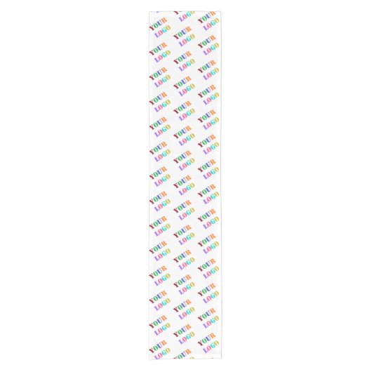 Aangepaste uw bedrijf Logo Table Runner Sjabloon Korte Tafelloper (Voorkant)