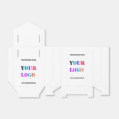 Aangepaste uw bedrijf Logo Tekst Business Gift Box Bedankdoosjes (Uitgevouwen)