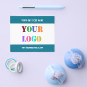 Aangepaste uw bedrijf Logo tekst flyer Kies kleure (Enkel)