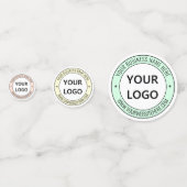 Aangepaste Uw Bedrijf Logo Tekst Zakelijke Confett Confetti (Voorkanten)