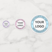 Aangepaste Uw Bedrijf Logo Tekst Zakelijke Confett Confetti (Achterkanten)