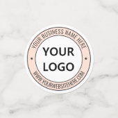 Aangepaste Uw Bedrijf Logo Tekst Zakelijke Confett Confetti (Kleine voorkant)