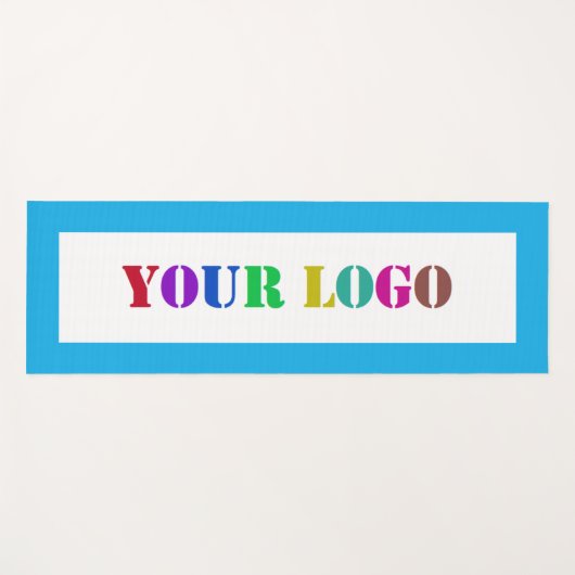Aangepaste uw bedrijf Logo Yoga Mat - Kies kleuren (Voorkant (horizontaal))