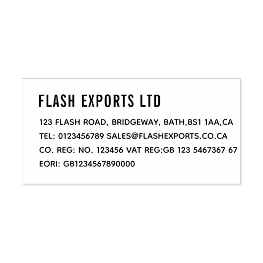 Aangepaste uw bedrijf rubberstempel (Afrduk)