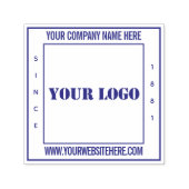 Aangepaste Uw Bedrijfsinformatie Scherpe Zelfinkts Zelfinktende Stempel (Design)