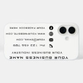 Aangepaste Uw Bedrijfsnaam Info Business iPhone Ca Case-Mate iPhone Case (Achterkant (horizontaal))