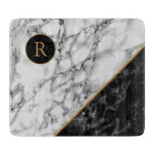 Aangepaste uw brief marmeren ontwerp snijplank (Voorkant)