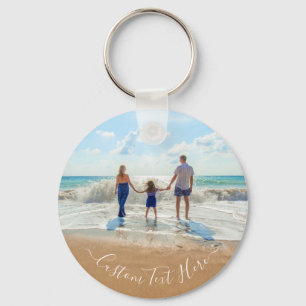 Aangepaste uw familie foto Sleutelhanger cadeau me