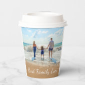 Aangepaste uw familie fotopapier kopjes met tekst papieren bekers (Achterkant)