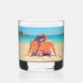 Aangepaste uw favoriete foto gepersonaliseerd whisky glas (Achterkant)