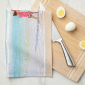Aangepaste uw favoriete foto keukenhanddoek met te (Quarter Fold)