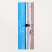 Aangepaste uw favoriete foto Yoga Mat met Tekst (Achterkant)
