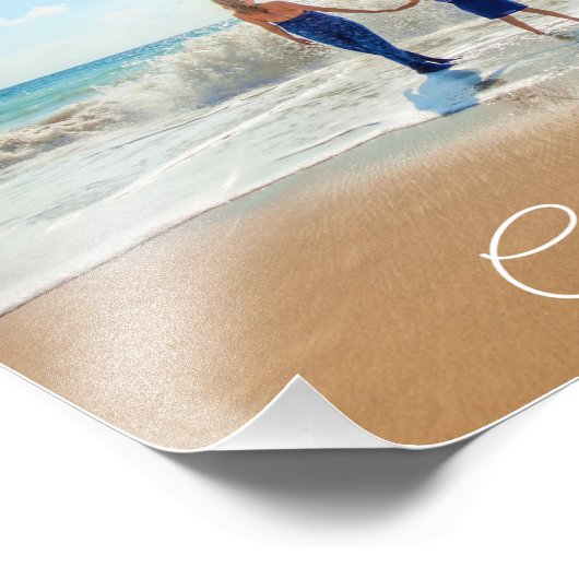 Aangepaste uw favoriete fotoprint met tekst foto afdruk (Hoek)