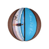 Aangepaste uw foto basketbal cadeau met tekst (Verticaal)