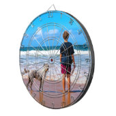 Aangepaste uw foto Dart Board gepersonaliseerde ca Dartbord (Voorkant Rechts)