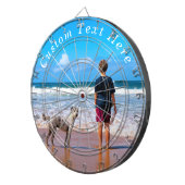 Aangepaste uw foto dartbord en tekst gepersonalise (Voorkant Rechts)