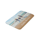 Aangepaste uw foto en tekst badmat cadeau (Gekanteld)