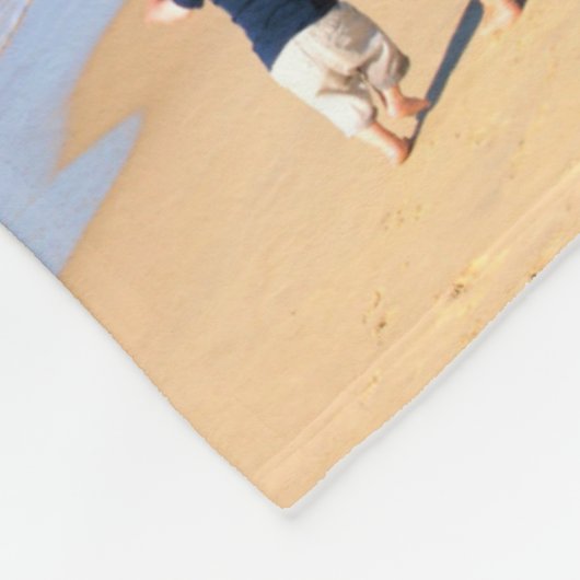 Aangepaste uw foto en tekst collage fleece deken (Hoek)