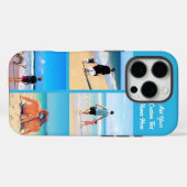 Aangepaste Uw Foto en Tekst Collage iPhone Case (Achterkant (horizontaal))