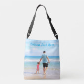 Aangepaste uw foto en tekst Crossbody Bag Tas (Achterkant)