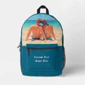 Aangepaste uw foto en tekst rugzak cadeau (Voorkant)