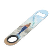 Aangepaste uw foto- en tekstfles Opener Bar Key Speed Flessenopener (Achterkant Gekanteld)