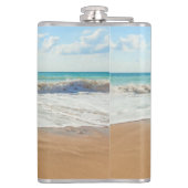 Aangepaste uw foto Flask Gift met tekst Heupfles (Achterkant)