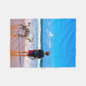 Aangepaste uw foto fleece deken gepersonaliseerd (Voorkant (Horizontaal))