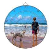 Aangepaste uw foto gepersonaliseerde dart board dartbord (Voorkant)