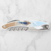 Aangepaste Uw Foto Gepersonaliseerde Ober's Kurken Kurkentrekker (Achterkant)