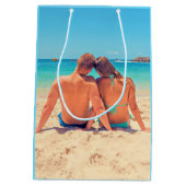 Aangepaste uw foto geschenkzak gepersonaliseerd medium cadeauzakje (Achterkant)