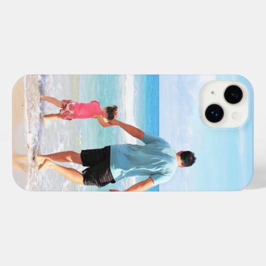 Aangepaste uw foto iPhone Case gepersonaliseerde c iPhone Hoesje (Achterkant horizontaal)